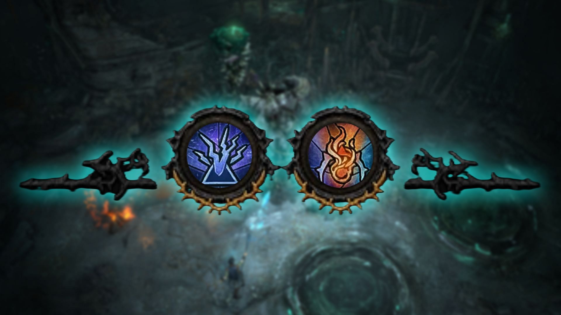 Enchantments allow you to use two extra skills from your skill tree, for this build we will be using the Teleport and Familiars (Image via Blizzard Entertainment)